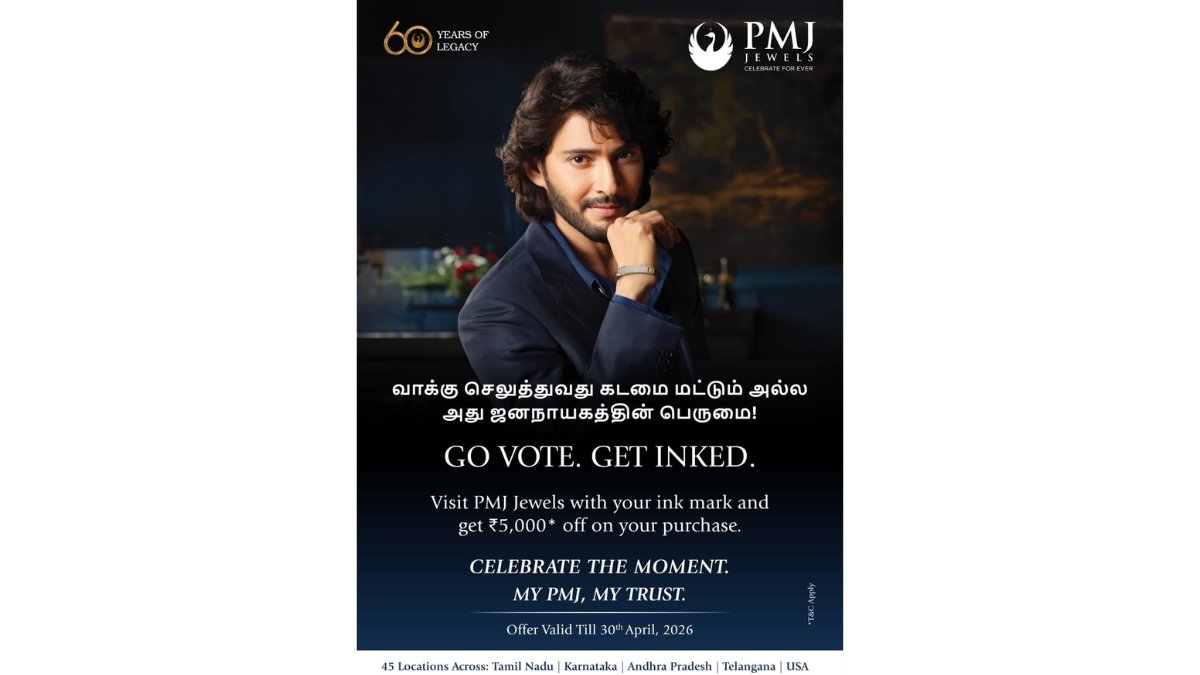 PMJ Jewels Successfully Completed Its “Go Vote, Get Inked” Offer to Celebrate Democracy in Tamil Nadu Elections